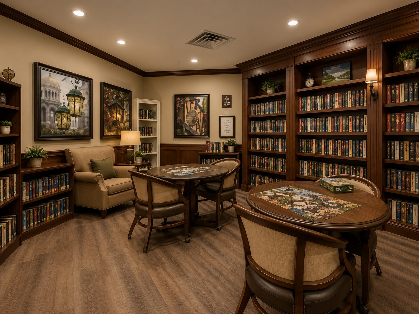Library rendering